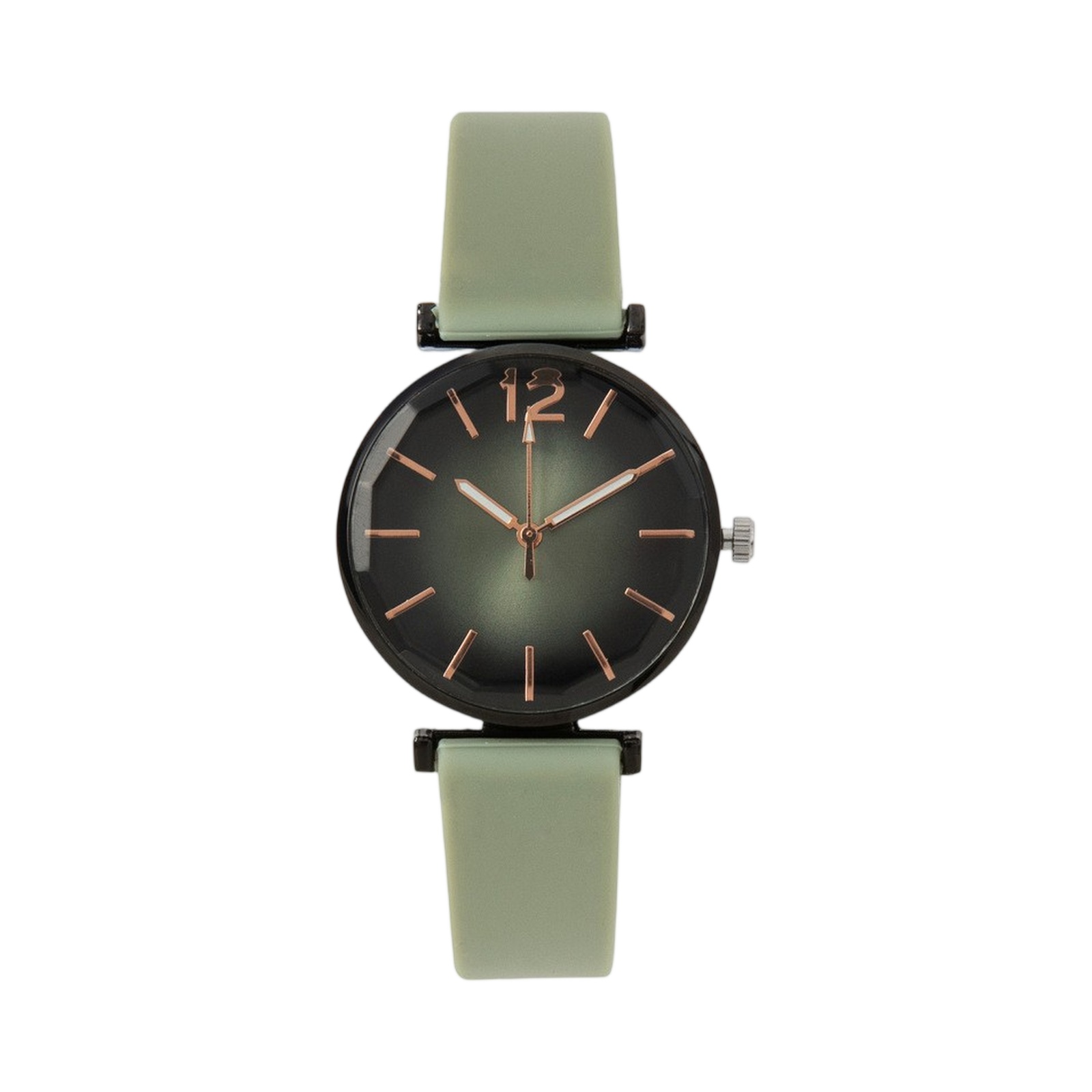 Silicone Band Women - Damski Zegarek Sportowy Modny Prosty Czarna