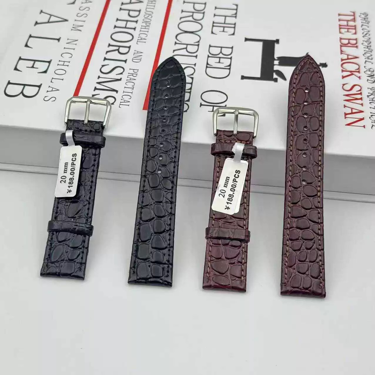 Suede Strap Watch - Cienki pasek do zegarka z prawdziwej
