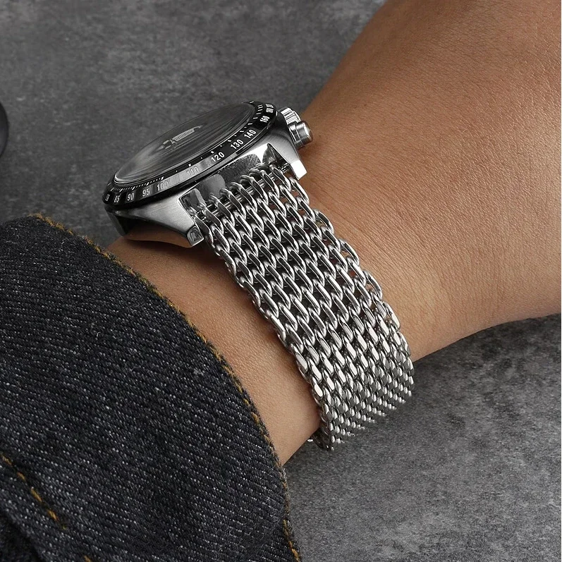 18/20/22/24mm siatka solidny p – Mesh Strap Metal recenzja i cena